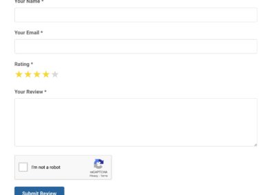 Customer Reviews Form